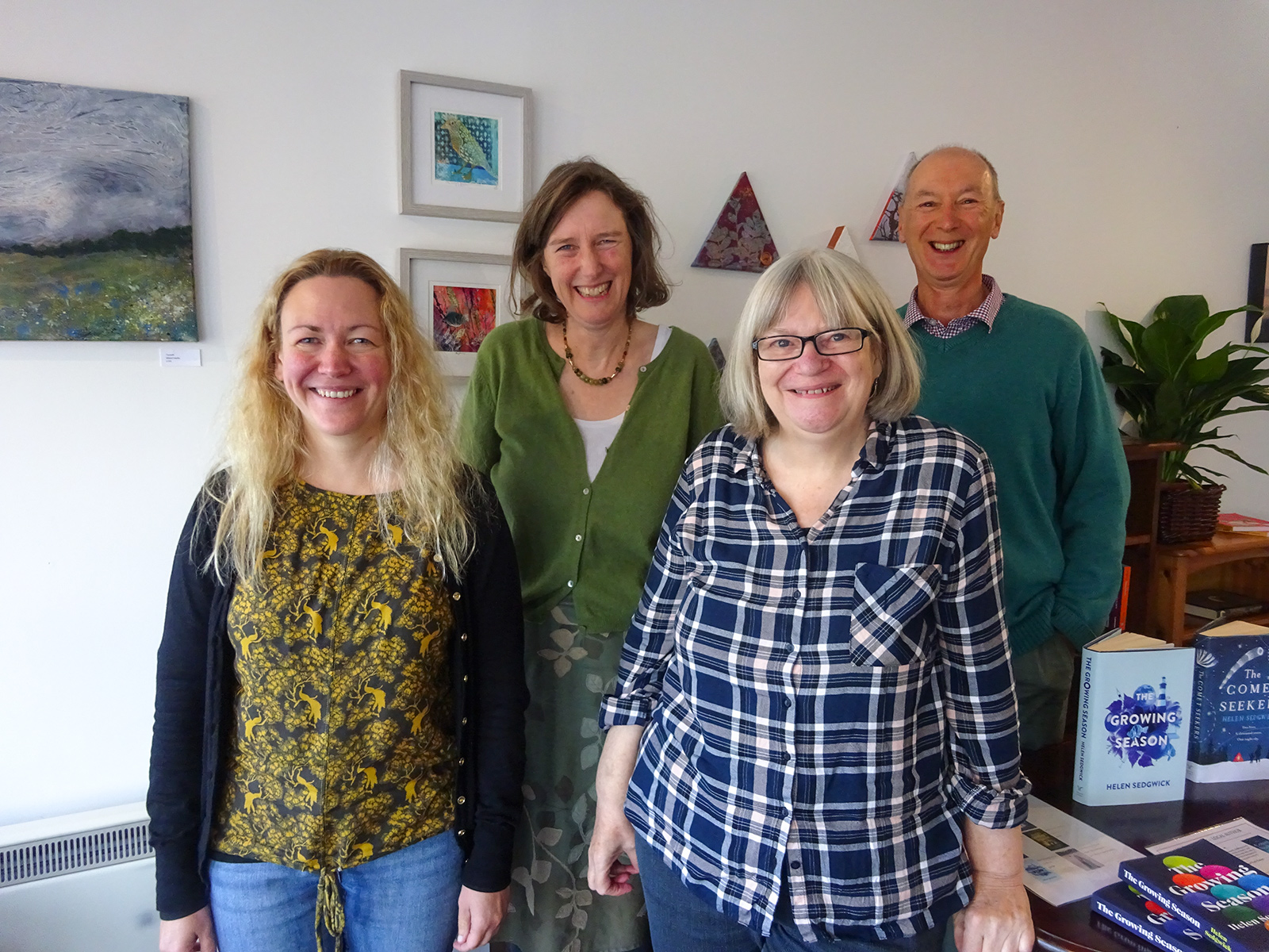 4 authors offering advice at the Writers Surgery